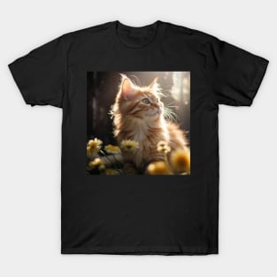 Orange kitten in the sunlight T-Shirt